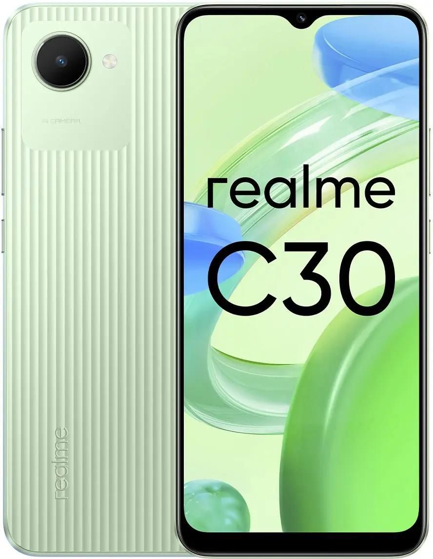 Характеристики Смартфон REALME C30 2/32Gb, зеленый (1783093) смотреть в  СИТИЛИНК