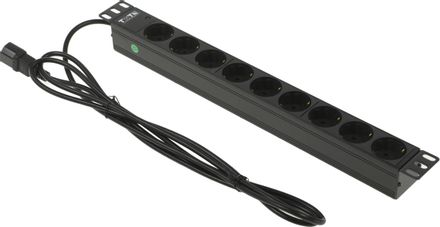 Блок распределения питания LanMaster TWT-PDU19-10A9P4-3.0,  горизонт.размещ.,  SchukoХ9,  Тип вход. тока 10A,  3м