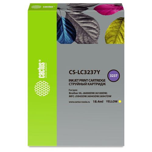Картридж Cactus CS-LC3237Y, желтый / CS-LC3237Y
