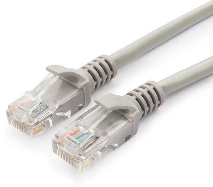 Патч-корд CABLEXPERT PP10-10M литой (molded), UTP, кат.5E, 10м, 4 пары, 26AWG, медь, многожильный, серый