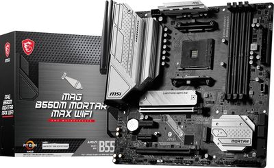 Материнская плата MSI MAG B550M MORTAR MAX WIFI, SocketAM4, AMD B550 ...
