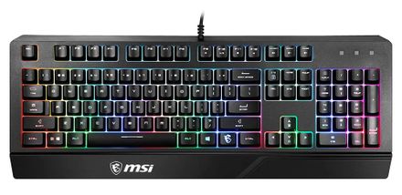 Клавиатура MSI Vigor GK20 RU, проводная, USB, мембранная, черный [s11-04ru230-cla]