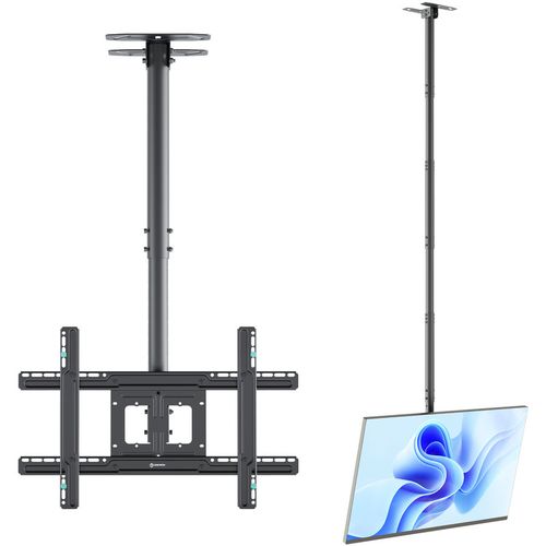 Кронштейн для телевизора ONKRON N2L, 32-80", потолочный, наклон, черный