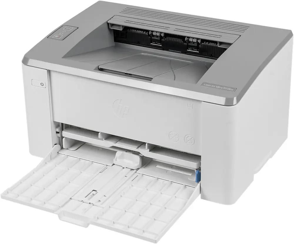 Характеристики Принтер лазерный HP LaserJet Ultra M106w + 3 картриджа,  черно-белая печать, A4, цвет белый [g3q39a] (390201) смотреть в СИТИЛИНК