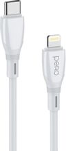 Изображение товара Кабель PERO DC-11,  Lightning (m) -  USB Type-C (m),  1м,  3A,  белый