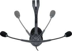 Гарнитура Logitech H111, проводные, серый
