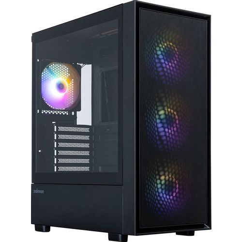 Корпус ATX Zalman S6, Midi-Tower, без БП, черный [s6 black]