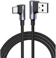 Изображение товара Кабель UGREEN USB Type-C to USB 3 метра оплетка серый 3А