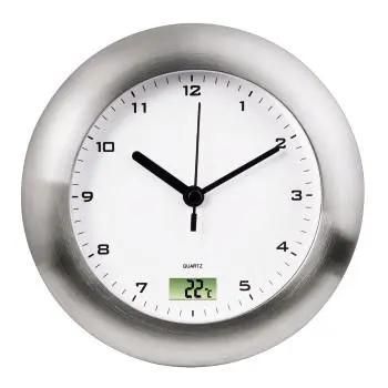 Настенные часы HAMA Bathroom H-113914, аналоговые,  серебристый