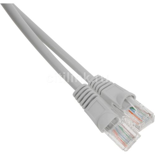 Патч-корд Buro UTP-5E-1.5M-G-LSZH UTP, кат.5E, 1.5м, серый