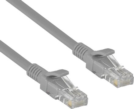 Патч-корд EXEGATE UTP-RJ45-RJ45-C6-3M-GY UTP, кат.6, 3м, 4 пары, алюминий омедненный, многожильный, серый