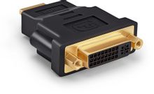 Изображение товара Переходник DVI I(f) - HDMI (m) черный BURO для подключения техники
