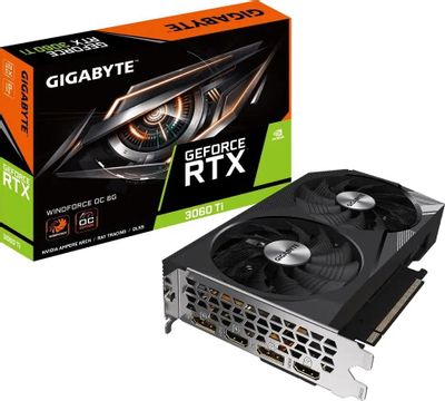Видеокарта Gigabyte NVIDIA GeForce RTX 3060Ti GV-N306TWF2OC-8GD