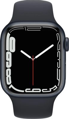 Смарт-часы Apple Watch Series 7 MKMX3RU/A, 41мм, черный/темная ночь ...