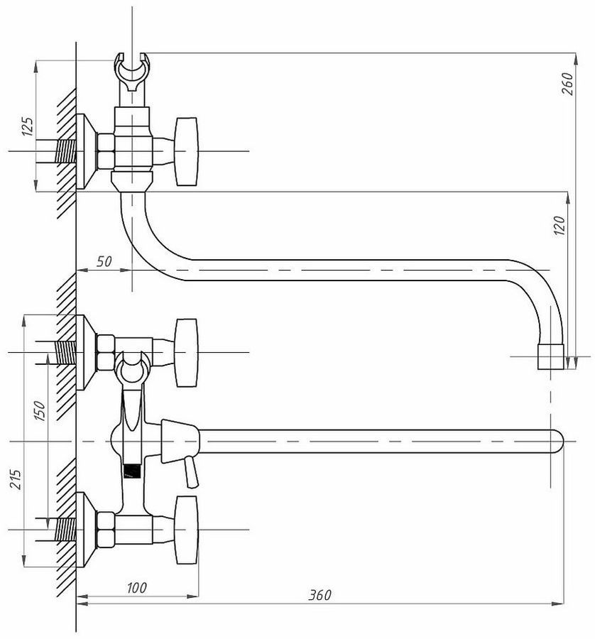 Обзор товара смеситель для ванны и раковины PROFSAN-PSM Стандарт А ПСМ ...