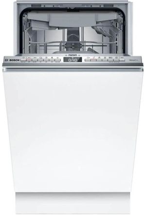 Встраиваемая посудомоечная машина Bosch SPV4HMX10E, узкая, ширина 44.8см, полновстраиваемая, загрузка 10 комплектов