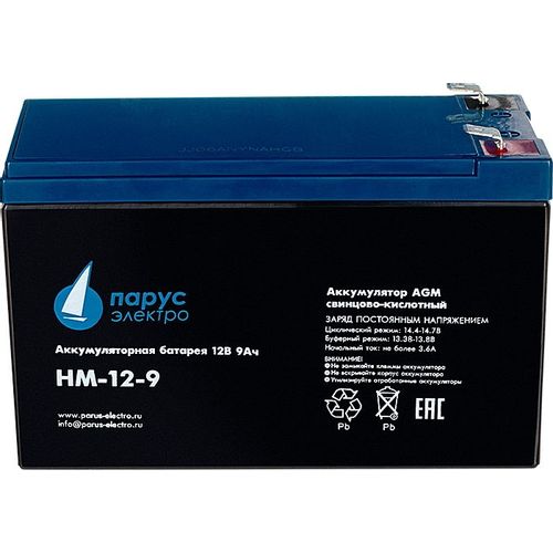 Аккумуляторная батарея СВЯЗЬ ИНЖИНИРИНГ HM-12-9 для ИБП, 12В, 9Ач