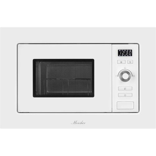 Встраиваемая микроволновая печь MONSHER High-Tech MMH 201 W, 20л, 1250Вт, белый [76071]