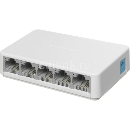 Коммутатор MERCUSYS MS105, неуправляемый, 5 RJ-45, 100 Мбит/с