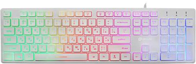 Клавиатура Oklick 550ML, проводная, USB, мембранная, белый [1061618]