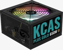 Изображение товара Блок питания Aerocool KCAS,  650Вт,  80 PLUS GOLD,  120мм, черный, retail [kcas plus 650g](Б/У)