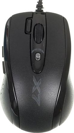 Мышь проводная A4TECH X-710MK, игровая, оптическая, USB, 2000dpi, черный [x-710mk usb]