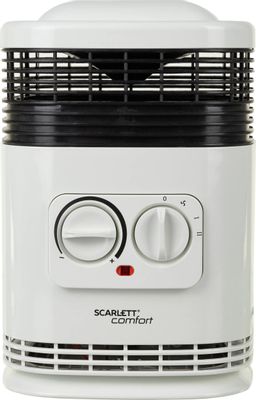 Тепловентилятор Scarlett SC-FH1.513MC,  1500Вт,  с термостатом, 2 режима, белый