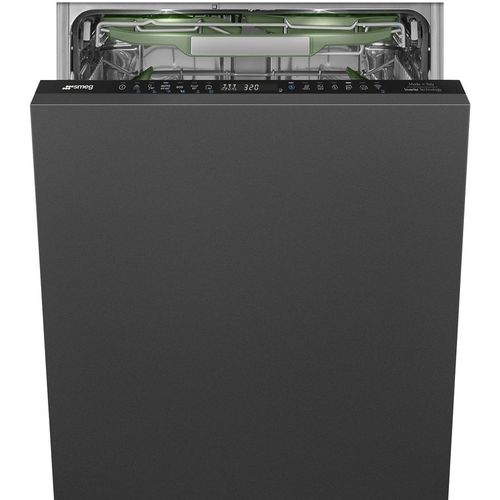 Встраиваемая посудомоечная машина SMEG STL7324AQL, полноразмерная, ширина 59.8см, полновстраиваемая, загрузка 14 комплектов, нержавеющая сталь