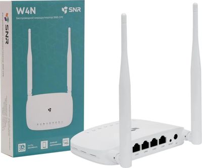 Характеристики Wi-Fi роутер SNR W4N, белый [snr-cpe-w4n(rev.n ...