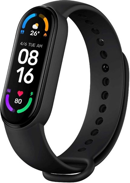 Фитнес-трекер Xiaomi Mi Band 6 XMSH15HM,  1.56",  черный / черный [bhr4951gl]