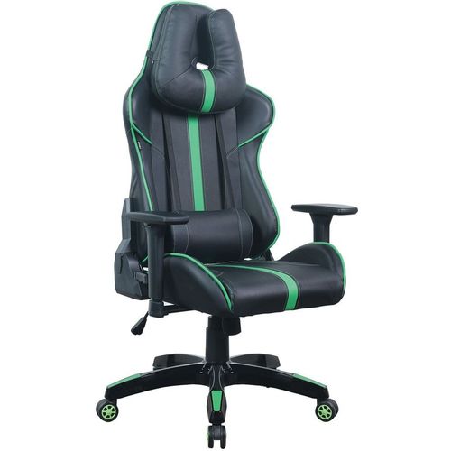 Кресло игровое BRABIX GT Carbon GM-120, экокожа, до 140кг, топ-ган, черный