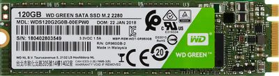 SSD накопитель WD Green WDS120G2G0B 120ГБ, M.2 2280, SATA III