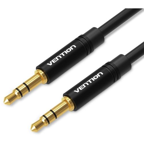 Кабель аудио VENTION BAKBD, Jack 3.5 (m) - Jack 3.5 (m), 0.5м, GOLD, черный