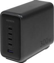 Изображение товара Сетевое зарядное устройство UGREEN CD333,  USB-A,  4xUSB-C, 300Вт, 5A, серый