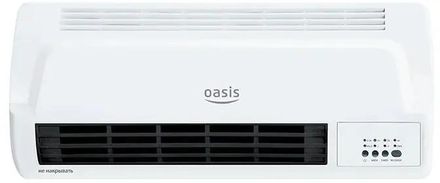 Тепловентилятор керамический OASIS NTB-20, 2000Вт, 2 режима, с пультом, белый