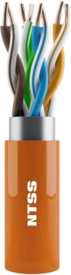Кабель информационный NTSS кат.5E, 305м, оранжевый [ntss-in-ftp4-5e-lszh-or]