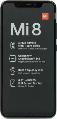 Характеристики Смартфон Xiaomi Mi 8 64Gb, черный (1091284