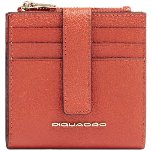 Чехол для кредитных карт Piquadro Patricia PP6843W140R/AR, кожа натуральная, коралловый
