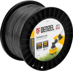 Изображение товара Леска для садовых триммеров DENZEL 96844, 2мм, 251м Изображение товара Леска для садовых триммеров DENZEL 96844, 2мм, 251м