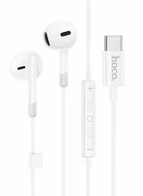Изображение товара Наушники Hoco M109, USB Type-C, вкладыши, белый