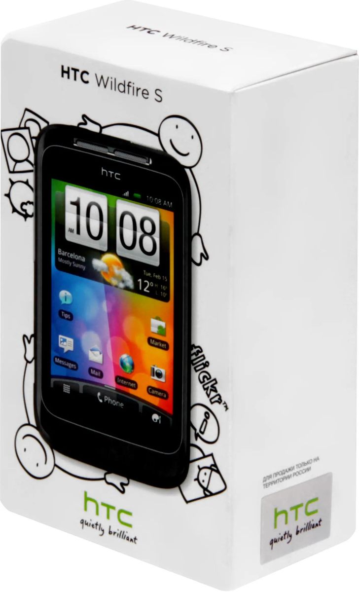 Смартфон HTC Wildfire S серый – купить в Ситилинк | 614681