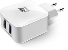 Изображение товара BORASCO Сетевое зарядное устройство 2xUSB-A 2.1A белое Для мобильных устройств