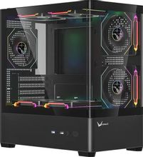 Изображение товара Корпус mATX Formula Crystal U1M Cosmic Mini-Tower черный без блока питания