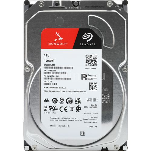 Жесткий диск Seagate Ironwolf ST4000VN006, 4ТБ, HDD, SATA III, 3.5"