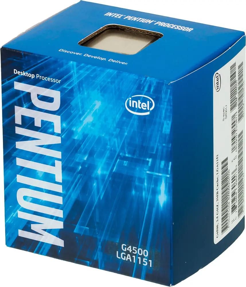 Обзор товара процессор Intel Pentium Dual-Core G4500, LGA 1151, BOX  [bx80662g4500 s r2hj] (323419) в интернет-магазине СИТИЛИНК