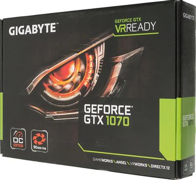 GIGABYTE GTX 1070 箱付き Gigabyte NVIDIA GeForce GTX 1070 GV-N1070IXOC-8GD 8ГБ GDDR5, OC