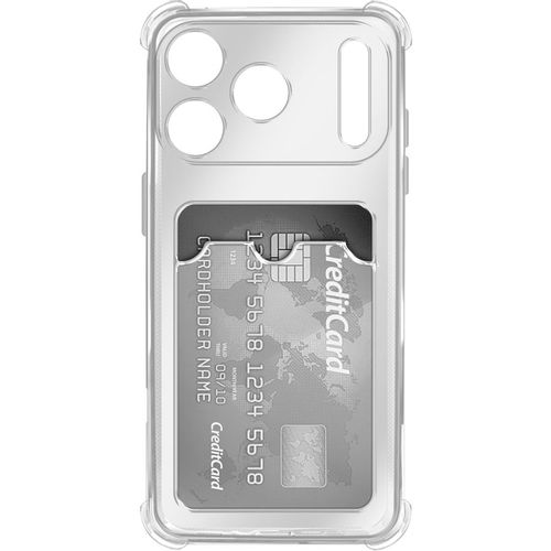 Чехол (клип-кейс) BORASCO Bumper Case, для Apple iPhone 17 Pro, противоударный, прозрачный [75701]