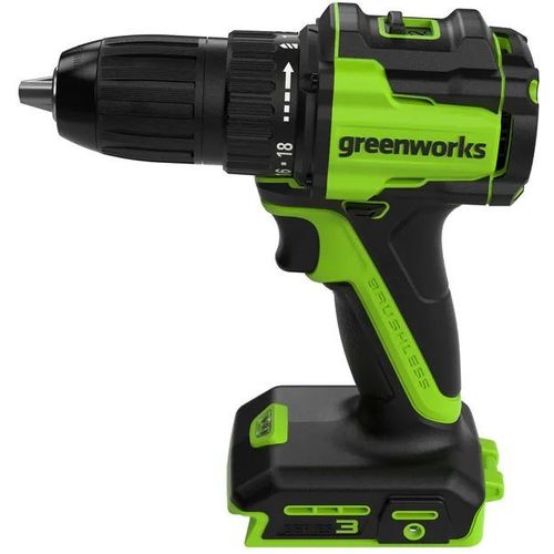 Дрель-шуруповерт GREENWORKS DD345, 2Ач, с одним аккумулятором [3708307cua]