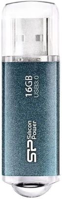 Флешка USB Silicon Power Marvel M01 16ГБ, USB3.0, синий [sp016gbuf3m01v1b]