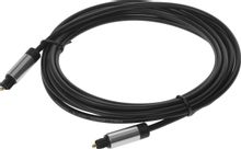 Изображение товара PREMIER 5-370 3.0 кабель аудио TOS (m) - TOS (m), медь, 3 м, черный/серый